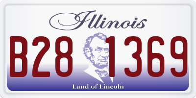 IL license plate B281369