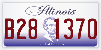 IL license plate B281370