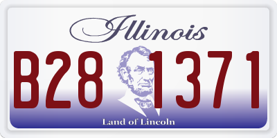 IL license plate B281371