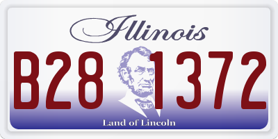IL license plate B281372