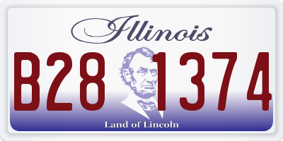 IL license plate B281374