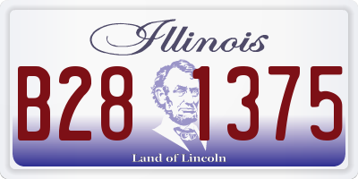 IL license plate B281375