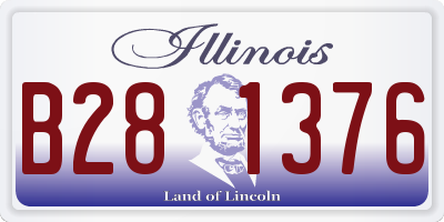 IL license plate B281376