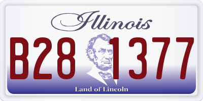 IL license plate B281377