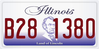 IL license plate B281380