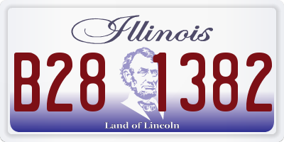 IL license plate B281382