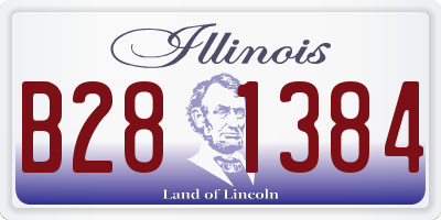 IL license plate B281384