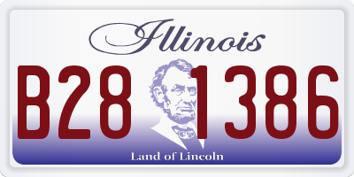 IL license plate B281386