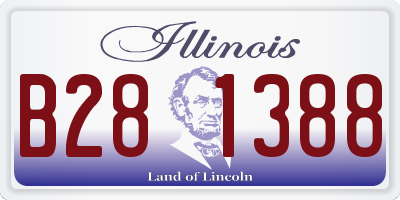 IL license plate B281388