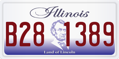 IL license plate B281389
