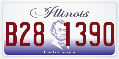 IL license plate B281390