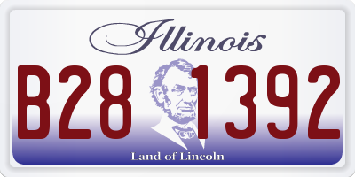 IL license plate B281392