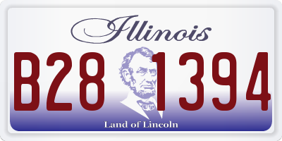 IL license plate B281394