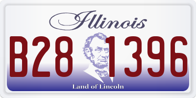 IL license plate B281396