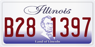 IL license plate B281397