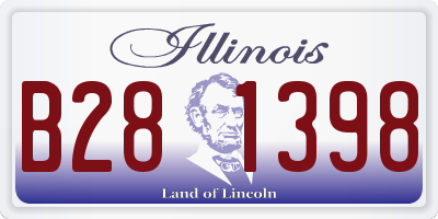 IL license plate B281398