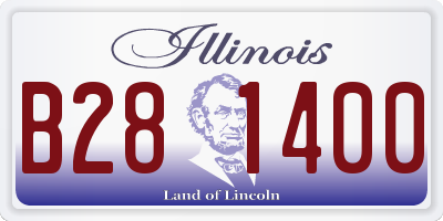 IL license plate B281400