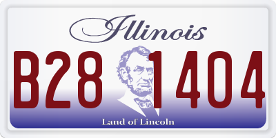 IL license plate B281404