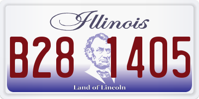 IL license plate B281405