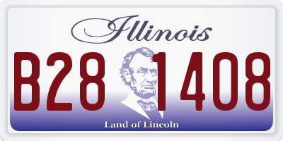 IL license plate B281408