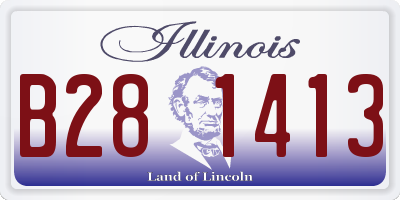 IL license plate B281413