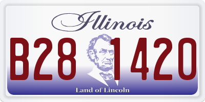 IL license plate B281420