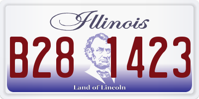 IL license plate B281423