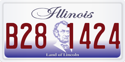 IL license plate B281424