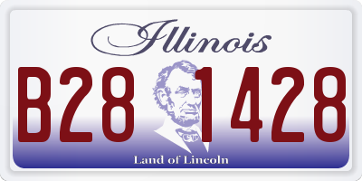 IL license plate B281428