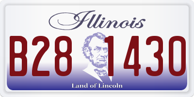 IL license plate B281430