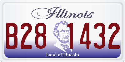 IL license plate B281432