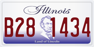IL license plate B281434
