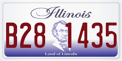IL license plate B281435