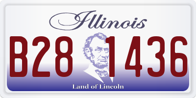 IL license plate B281436