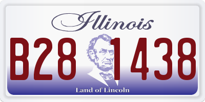 IL license plate B281438