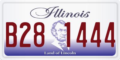 IL license plate B281444