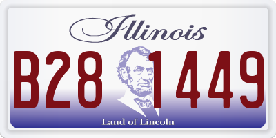 IL license plate B281449