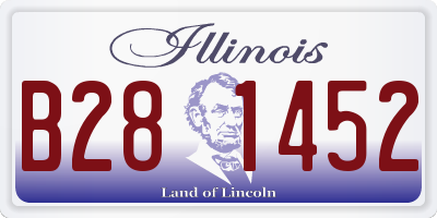 IL license plate B281452