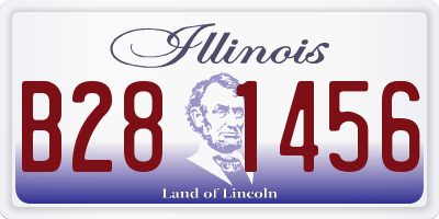 IL license plate B281456