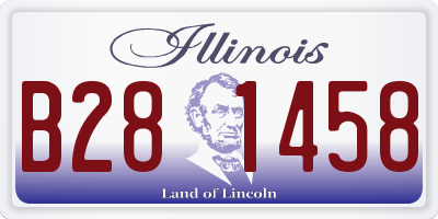 IL license plate B281458