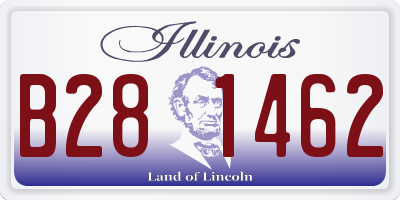 IL license plate B281462