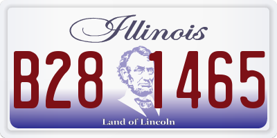 IL license plate B281465