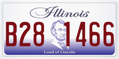 IL license plate B281466