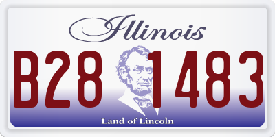 IL license plate B281483