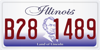 IL license plate B281489