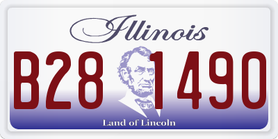 IL license plate B281490