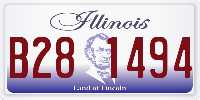 IL license plate B281494