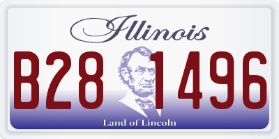 IL license plate B281496