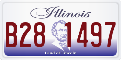 IL license plate B281497
