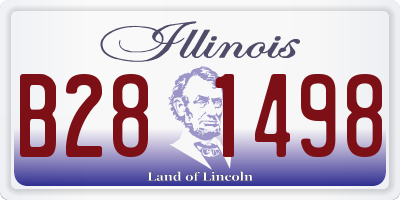 IL license plate B281498